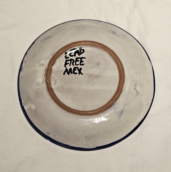 Talavera Style Floral Ceramic 6" Plate Sunflower Design Mexican Pottery - Picture 2 of 3